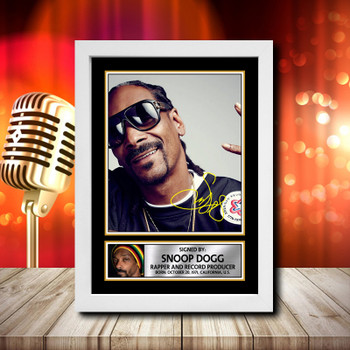 Snoop Dogg 1 Signed Autographed Music Star Print
