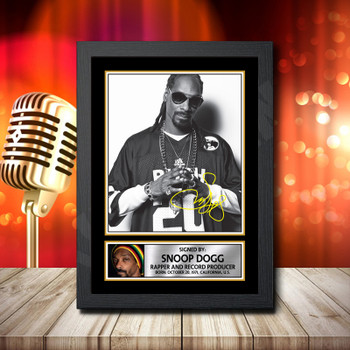 Snoop Dogg 2 Fujistsu-Pc's CoNFLicted 2019-04-08 Signed Autographed Music Star Print