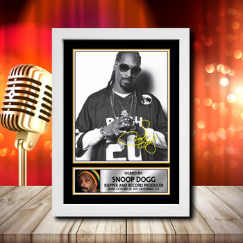 Snoop Dogg 2 Fujistsu-Pc's CoNFLicted 2019-04-08 Signed Autographed Music Star Print