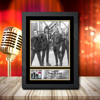 The Clash 1 Fujistsu-Pc's CoNFLicted 2019-04-08 Signed Autographed Music Star Print