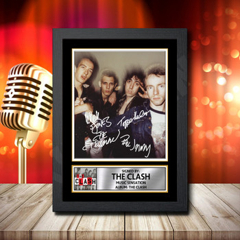 The Clash Final 1 Signed Autographed Music Star Print