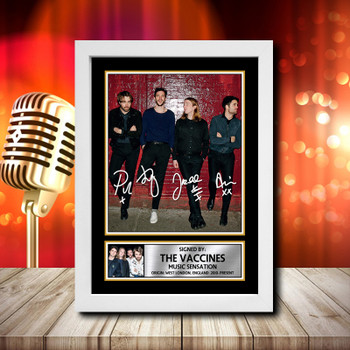 The Vaccines 1 - Signed Autographed Music Star Print