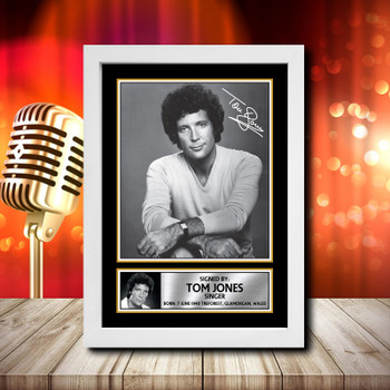 Tom Jones 1 Signed Autographed Music Star Print