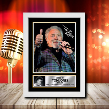 Tom Jones 2 Signed Autographed Music Star Print