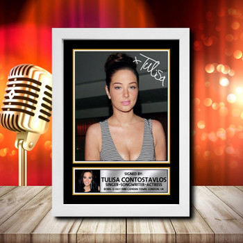 Tulisa Contostavlos 2 Signed Autographed Music Star Print