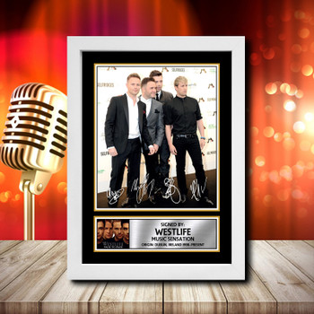 Westlife 2 - Signed Autographed Music Star Print