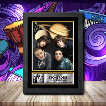 Stone Roses 2 Signed Autographed Music Star Print