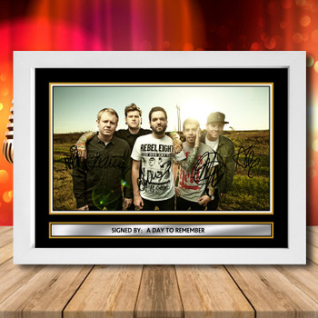 A Day To Remember 2 Signed Autographed Music-Landscape Star Print