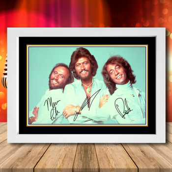 Bee Gees 2 - Signed Autographed Music-Landscape Star Print