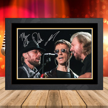 Bee Gees 3 - Signed Autographed Music-Landscape Star Print