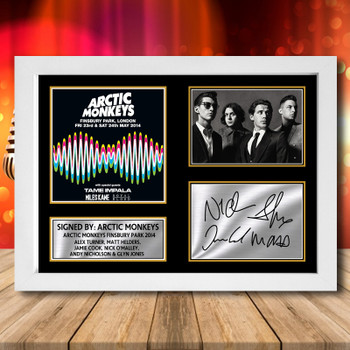 Arctic Monkeys Finsbury Park 2014 Autographed Signed Autographed Music-Landscape Star Print