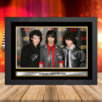 Jonas Brothers 1 Signed Autographed Music-Landscape Star Print