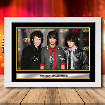 Jonas Brothers 1 Signed Autographed Music-Landscape Star Print