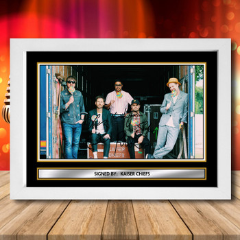 Kaiser Chiefs 2 Signed Autographed Music-Landscape Star Print