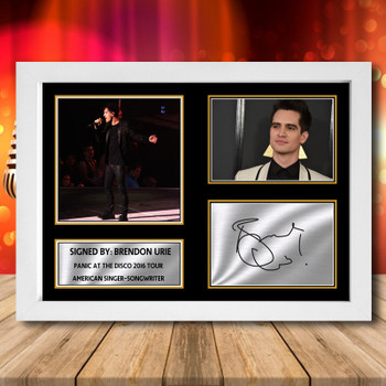 Brendon Urie Panic At The Disco 2016 Tour 2 - Signed Autographed Music-Landscape Star Print Brendon Urie Panic At The Disco 2016 Tour 2 - Signed Autographed Music-Landscape Star Print