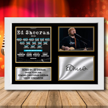 Ed Sheeran Divide Tour 2018 - Signed Autographed Music-Landscape Star Print