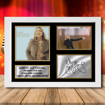 Ellie Goulding Delirium Tour 2016 2 Signed Autographed Music-Landscape Star Print