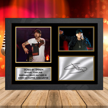 Eminem Revival Tour 2018 - Signed Autographed Music-Landscape Star Print
