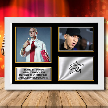 Eminem Wembley London 2014 - Signed Autographed Music-Landscape Star Print