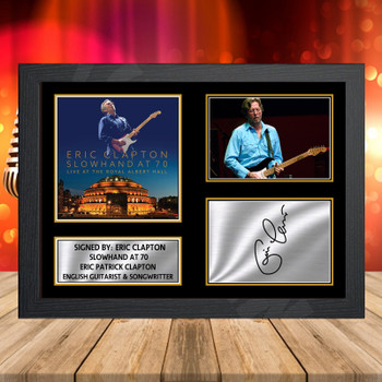 Eric Clapton Slowhand At 70 2 Signed Autographed Music-Landscape Star Print