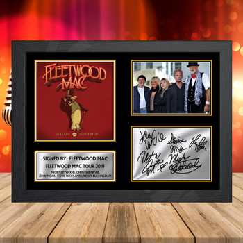 Fleetwood Mac Tour 2019 2 Signed Autographed Music-Landscape Star Print