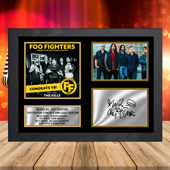 Foo Fighters Concrete And Gold Tour 2018 Signed Autographed Music-Landscape Star Print