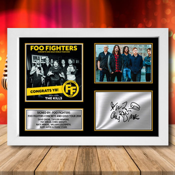 Foo Fighters Concrete And Gold Tour 2018 Signed Autographed Music-Landscape Star Print