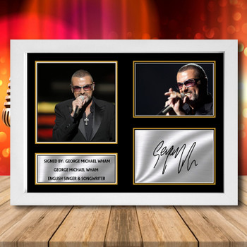 George Michael Wham 1 - Signed Autographed Music-Landscape Star Print