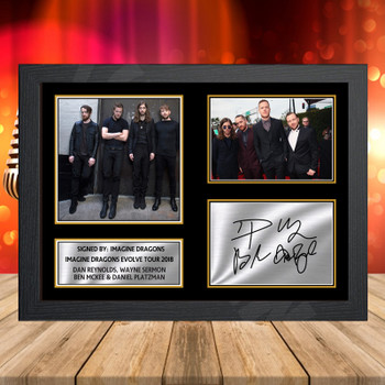 Imagine Dragons Evolve Tour 2018 - Signed Autographed Music-Landscape Star Print