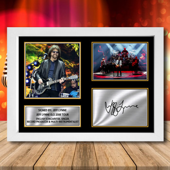Jeff Lynne Elo 2018 Tour Signed Autographed Music-Landscape Star Print