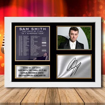 Sam Smith The Thrill Of It All Signed Autographed Music-Landscape Star Print