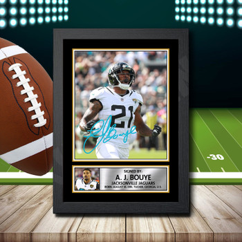 A. J. Bouye Signed Autographed NFL Star Print