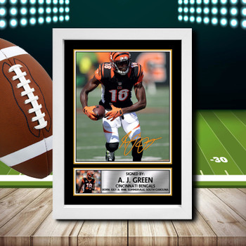 A. J. Green 2 - Signed Autographed NFL Star Print A. J. Green 2 - Signed Autographed NFL Star Print