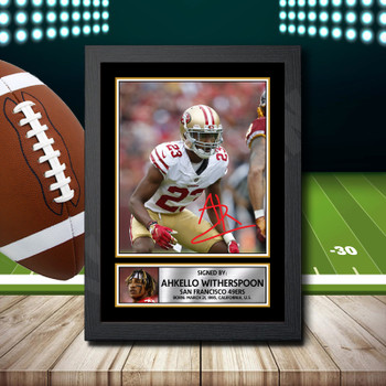 Ahkello Witherspoon - Signed Autographed NFL Star Print