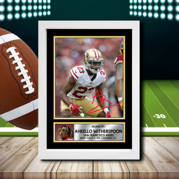 Ahkello Witherspoon - Signed Autographed NFL Star Print