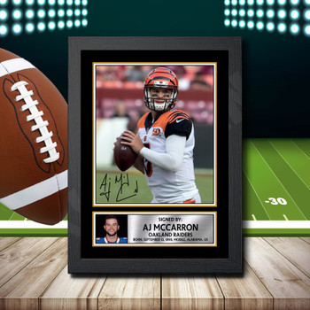 Aj Mccarron 1 - Signed Autographed NFL Star Print