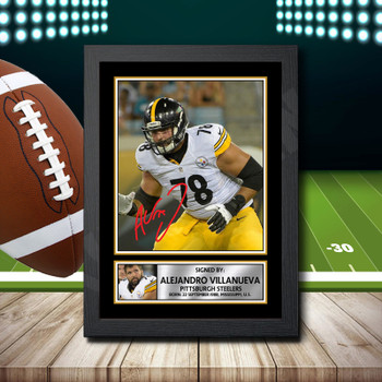 Alejandro Villanueva - Signed Autographed NFL Star Print