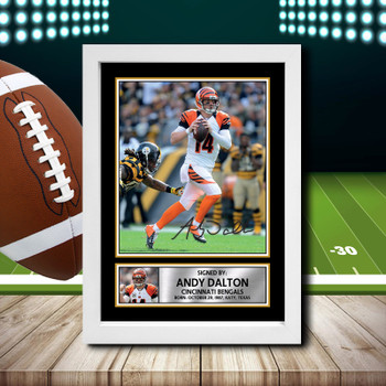 Andy Dalton 2 - Signed Autographed NFL Star Print