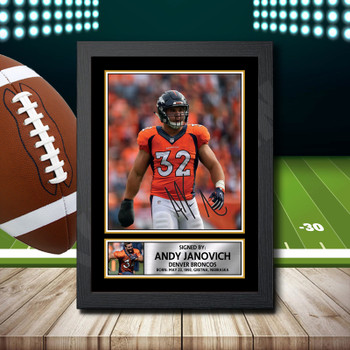 Andy Janovich 2 - Signed Autographed NFL Star Print
