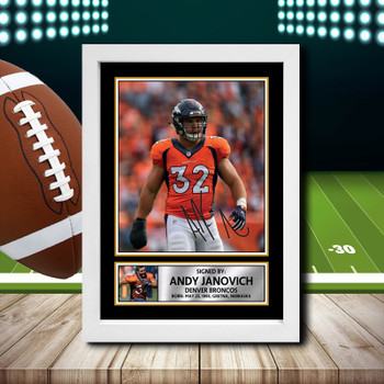 Andy Janovich 2 - Signed Autographed NFL Star Print