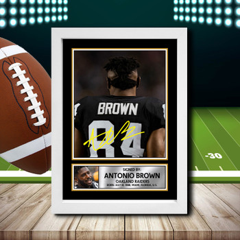 Antonio Brown 2 - Signed Autographed NFL Star Print