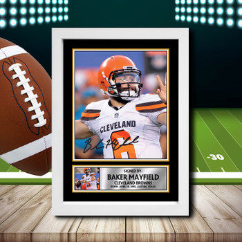 Baker Mayfield - Signed Autographed NFL Star Print
