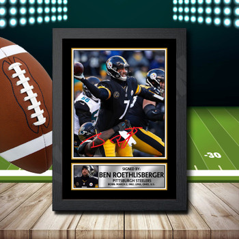Ben Roethlisberger - Signed Autographed NFL Star Print Ben Roethlisberger - Signed Autographed NFL Star Print