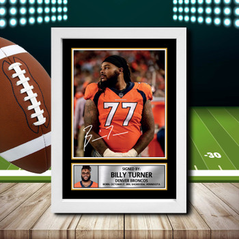 Billy Turner 2 - Signed Autographed NFL Star Print Billy Turner 2 - Signed Autographed NFL Star Print