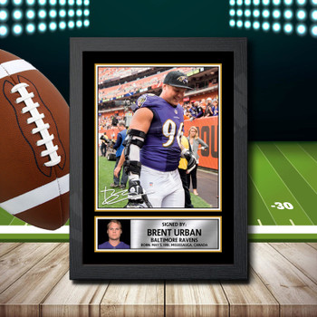 Brent Urban 1 - Signed Autographed NFL Star Print