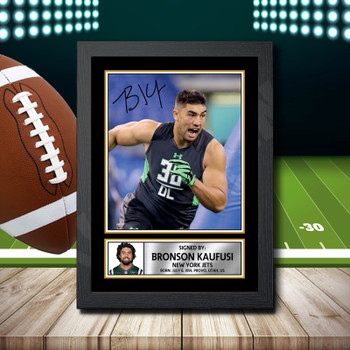 Bronson Kaufusi 1 - Signed Autographed NFL Star Print