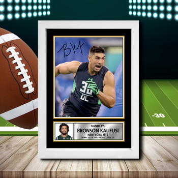 Bronson Kaufusi 1 - Signed Autographed NFL Star Print