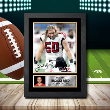 Brooks Reed 1 - Signed Autographed NFL Star Print