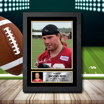 Brooks Reed 2 - Signed Autographed NFL Star Print