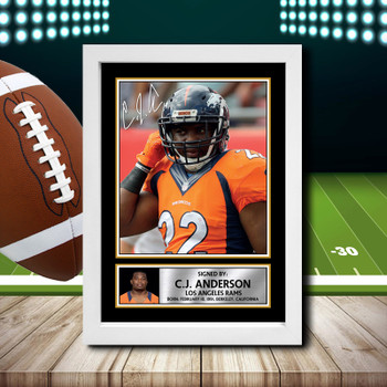 C.J. Anderson 2 - Signed Autographed NFL Star Print